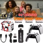 58000+ TV Video Game Stick Retro Gaming Console w/ 2 Wireless Controller 4K HDMI