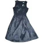 Target Black Pindot Fit & Flare Dress Size 8 Brand New Women’s Clothi