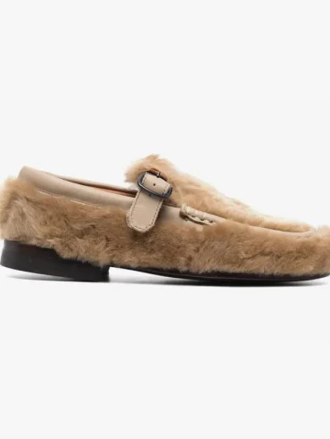 Hereu shearling buckle loafers - Shoes
