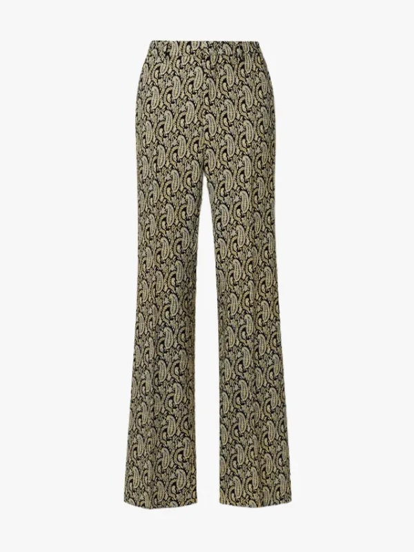 Etro Paisley-Jacquard Straight-Leg Pants