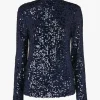 Whistles High-Neck Sequin Top – Effortless Glamour & Bold Style