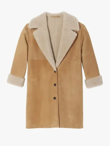 Nili Lotan knee-length lenon shearling coat